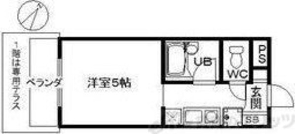 メゾンクラーラの物件間取画像